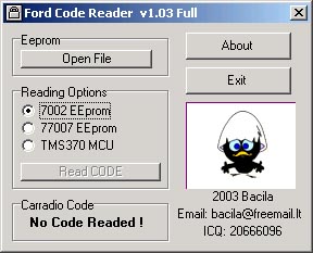 Ford sound 2000 series code decrypter
